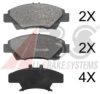 HONDA 45022TM8G00 Brake Pad Set, disc brake